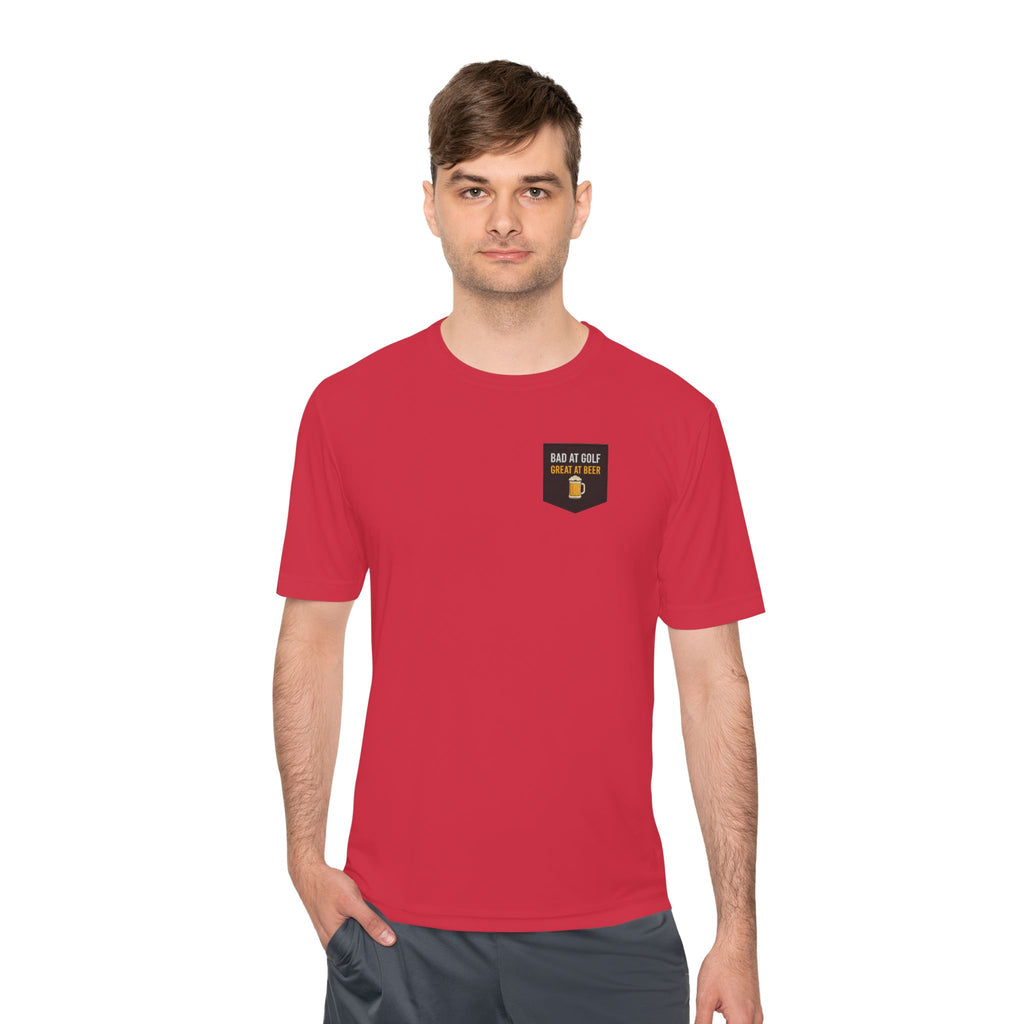 Bad at Golf, Great at Beer Moisture-Wicking Tee
