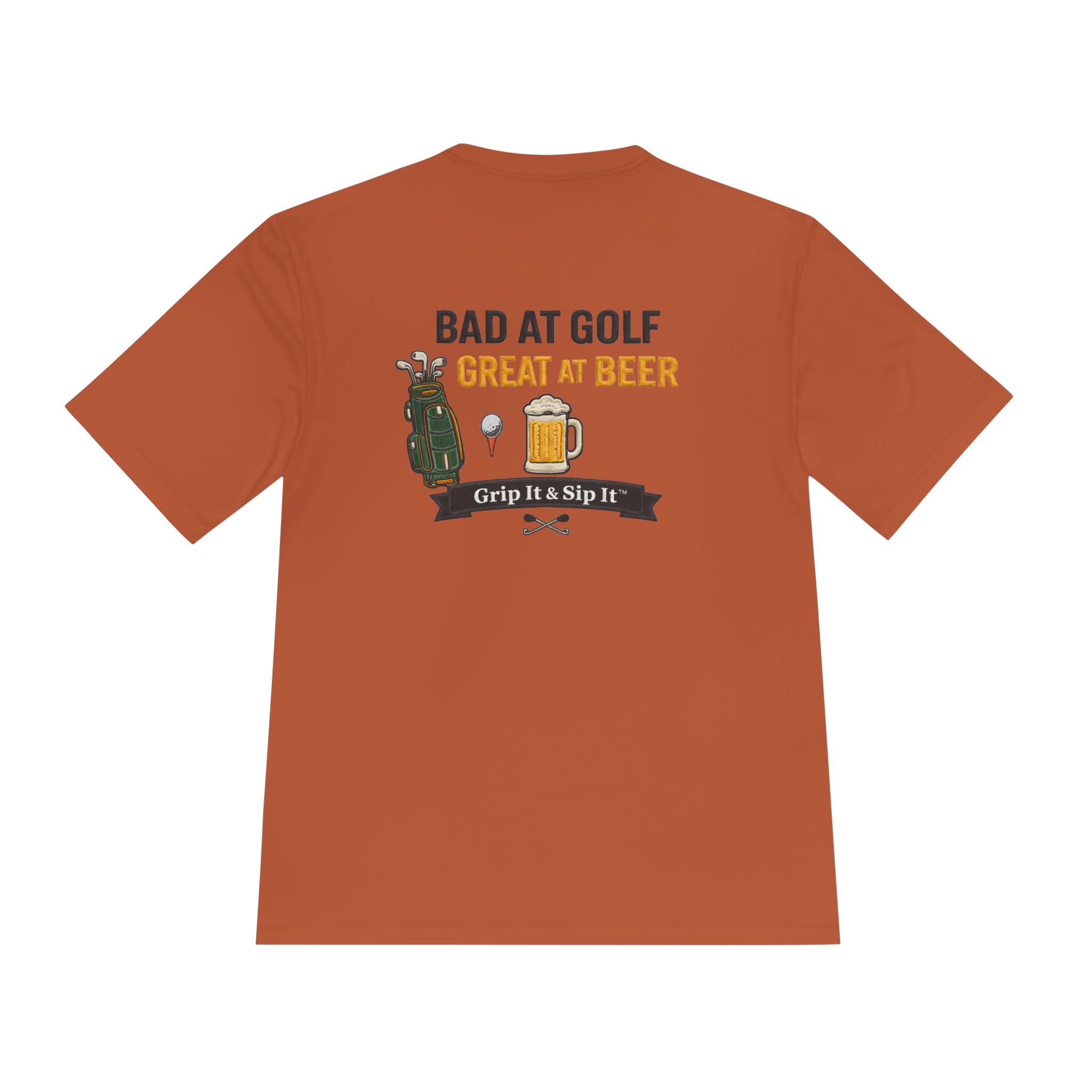 Bad at Golf, Great at Beer Moisture-Wicking Tee