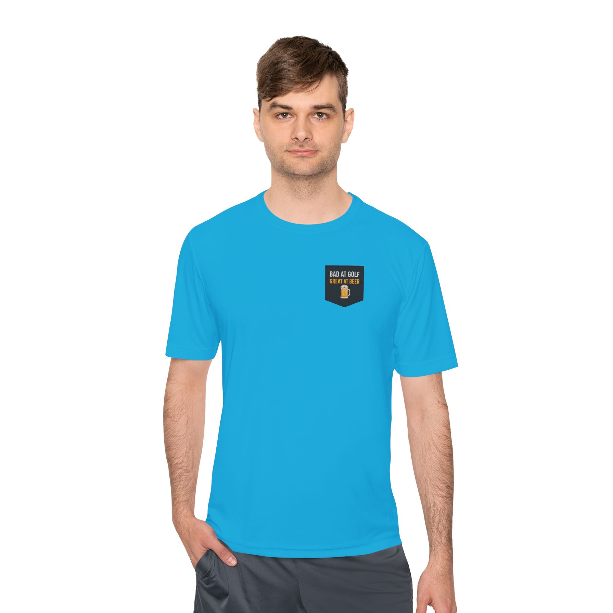 Bad at Golf, Great at Beer Moisture-Wicking Tee