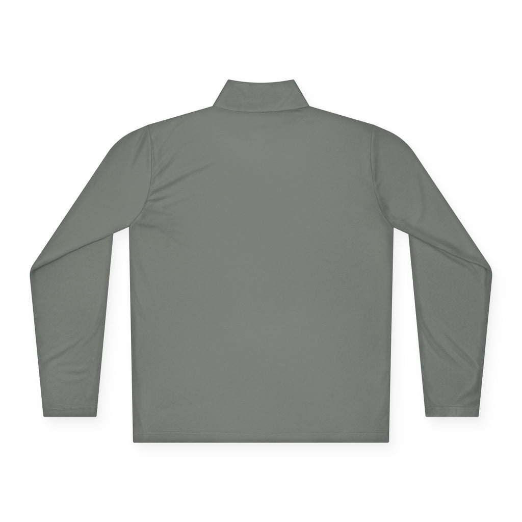 Quarter-Zip Pullover — Embroidered Green Crest Logo