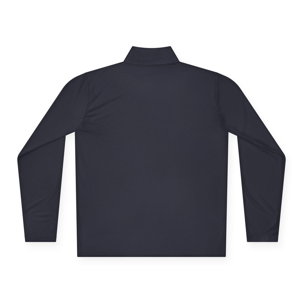 Quarter-Zip Pullover — Embroidered Green Crest Logo