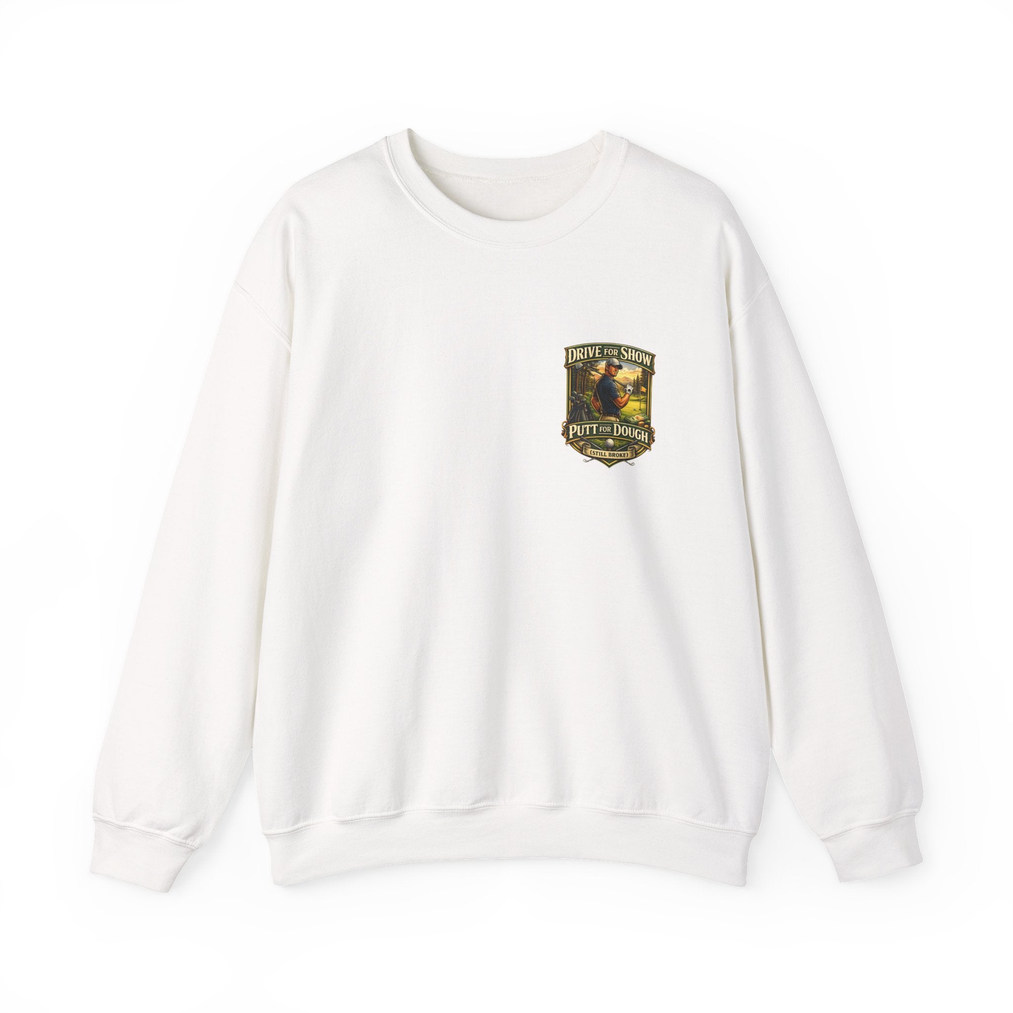Golf Crest Crewneck Sweatshirt – Vintage Golf Course Shield Design
