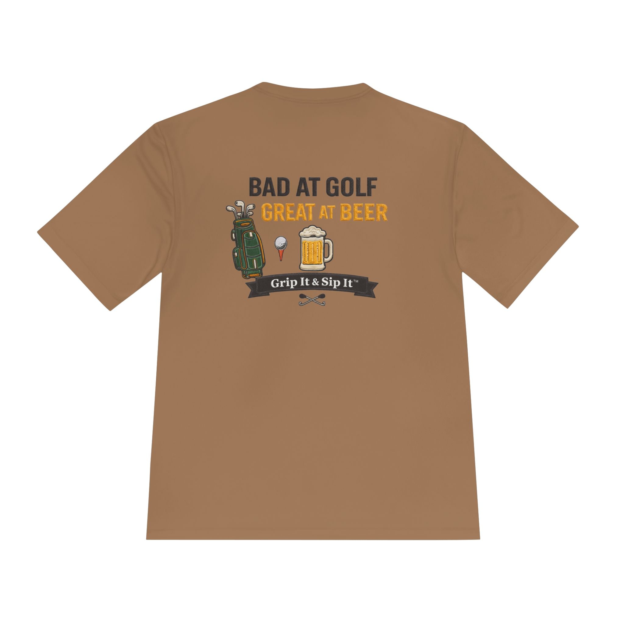 Bad at Golf, Great at Beer Moisture-Wicking Tee