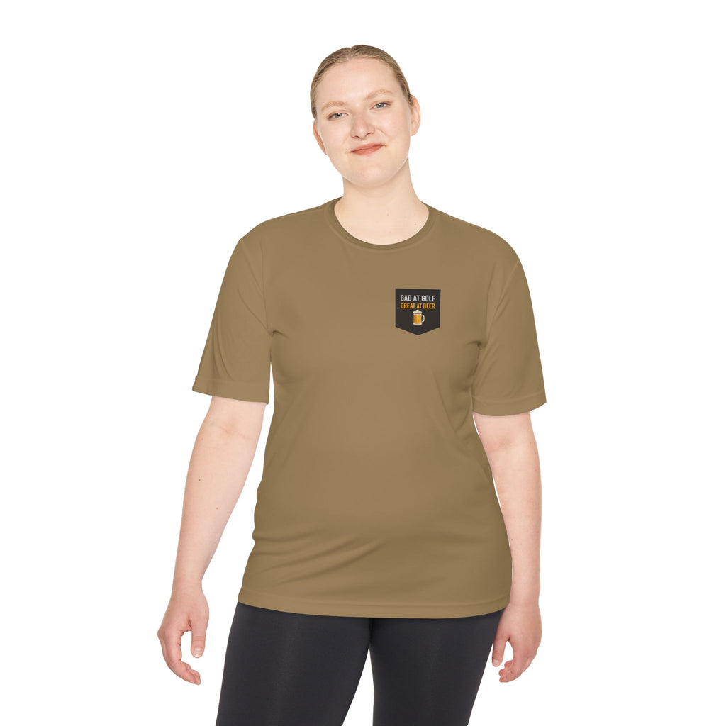 Bad at Golf, Great at Beer Moisture-Wicking Tee