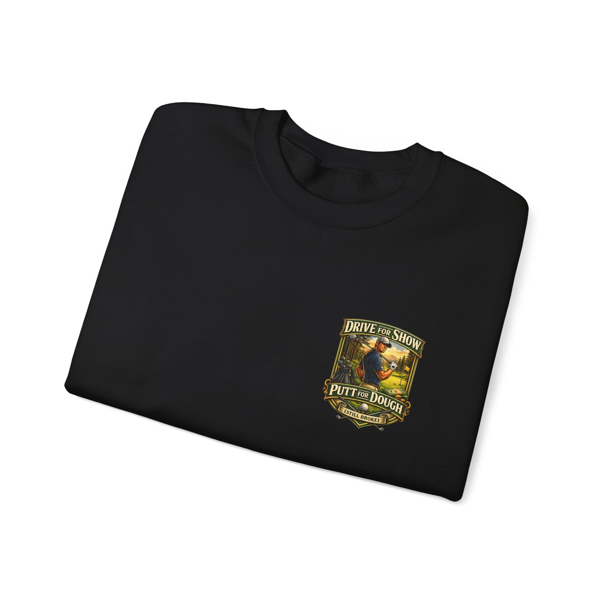 Golf Crest Crewneck Sweatshirt – Vintage Golf Course Shield Design