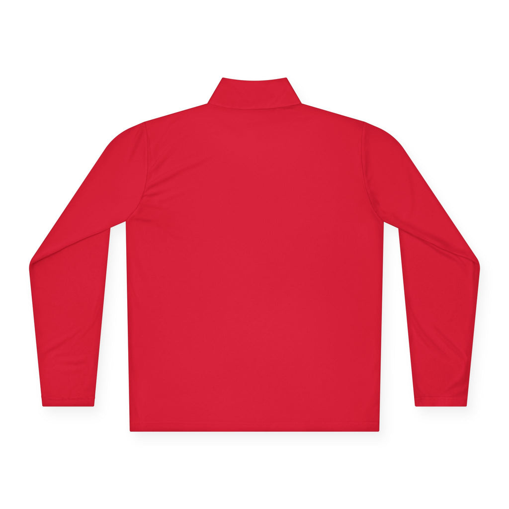 Quarter-Zip Pullover — Embroidered Green Crest Logo