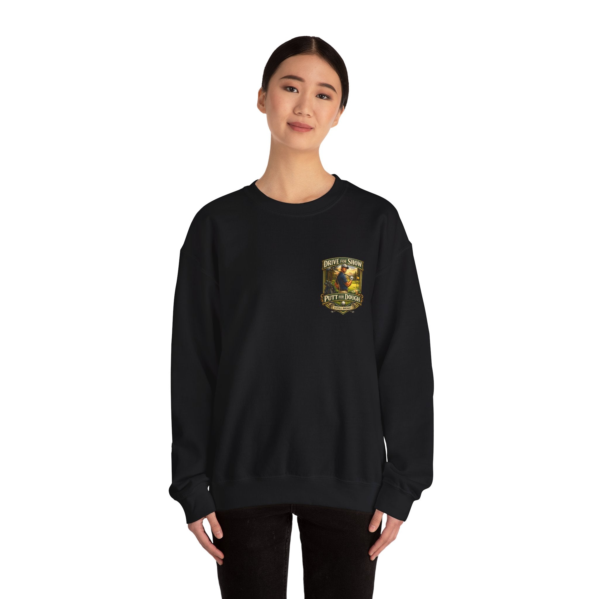 Golf Crest Crewneck Sweatshirt – Vintage Golf Course Shield Design