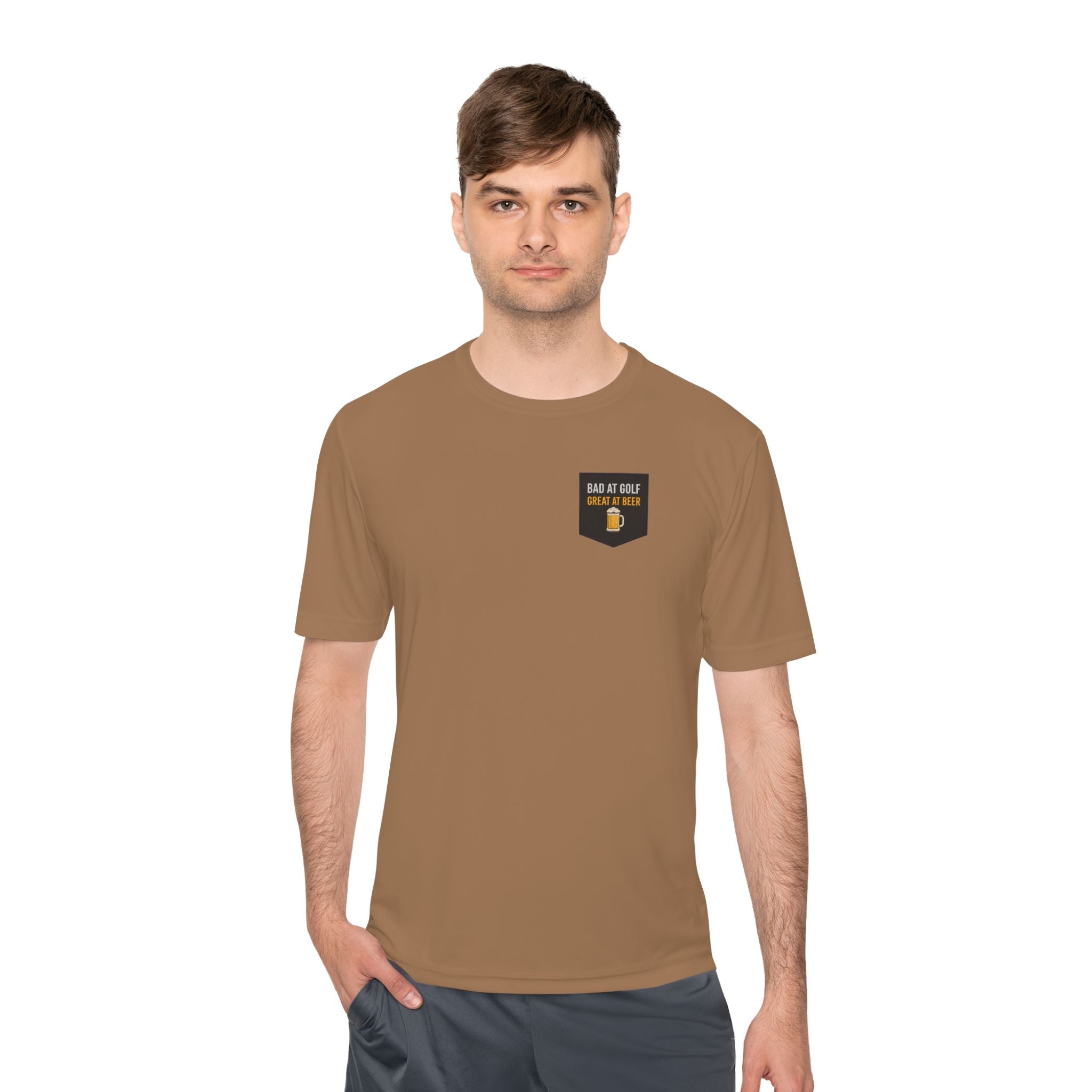 Bad at Golf, Great at Beer Moisture-Wicking Tee
