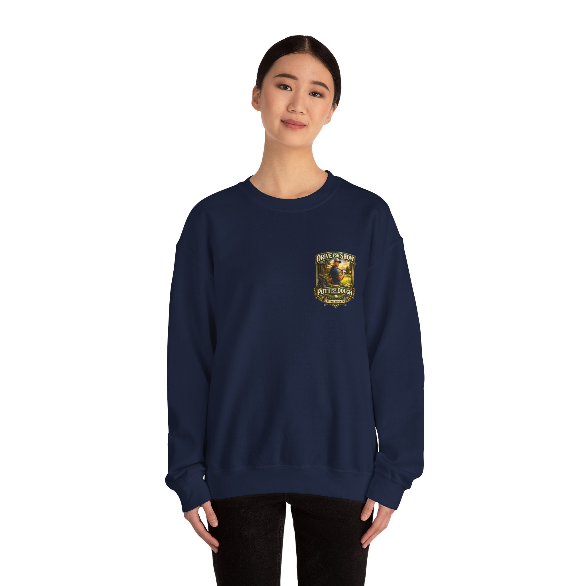 Golf Crest Crewneck Sweatshirt – Vintage Golf Course Shield Design