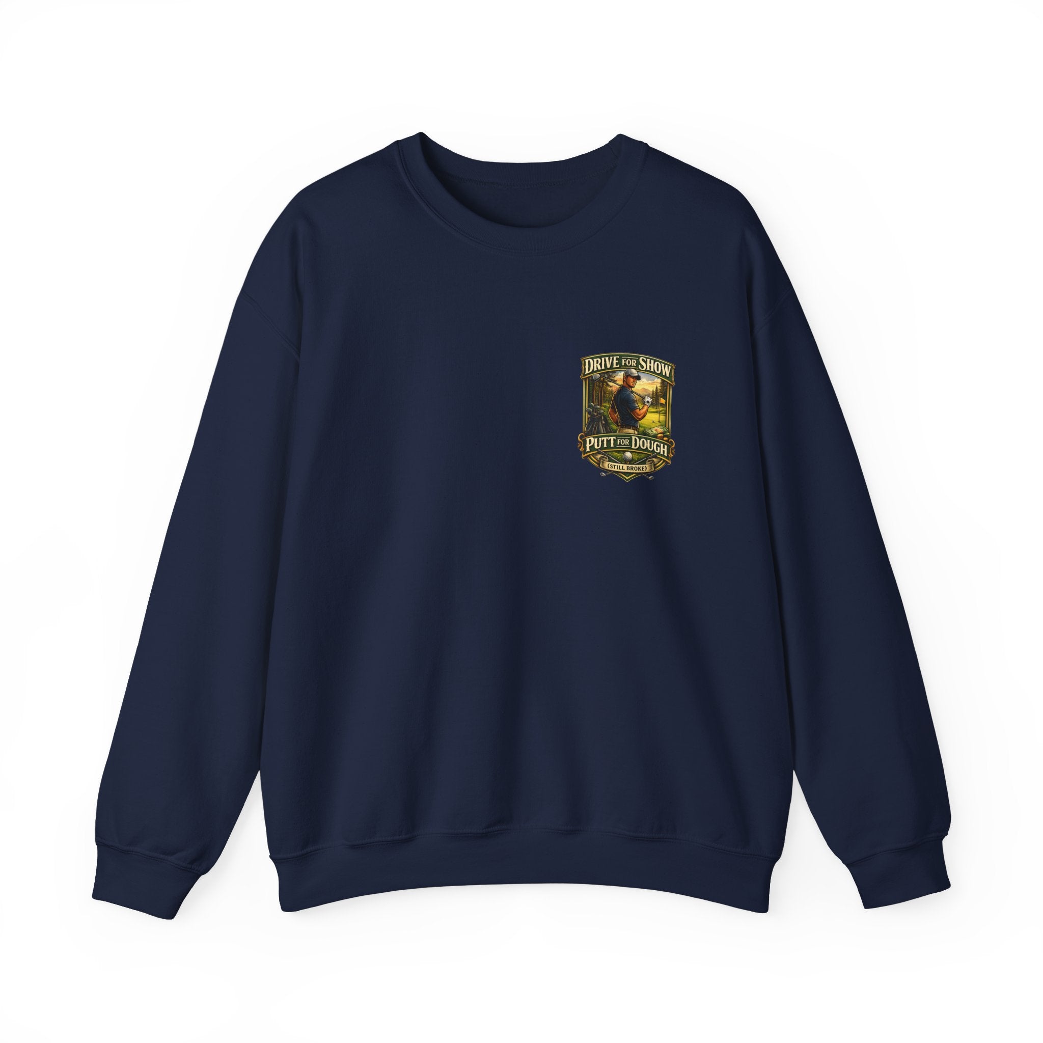 Golf Crest Crewneck Sweatshirt – Vintage Golf Course Shield Design