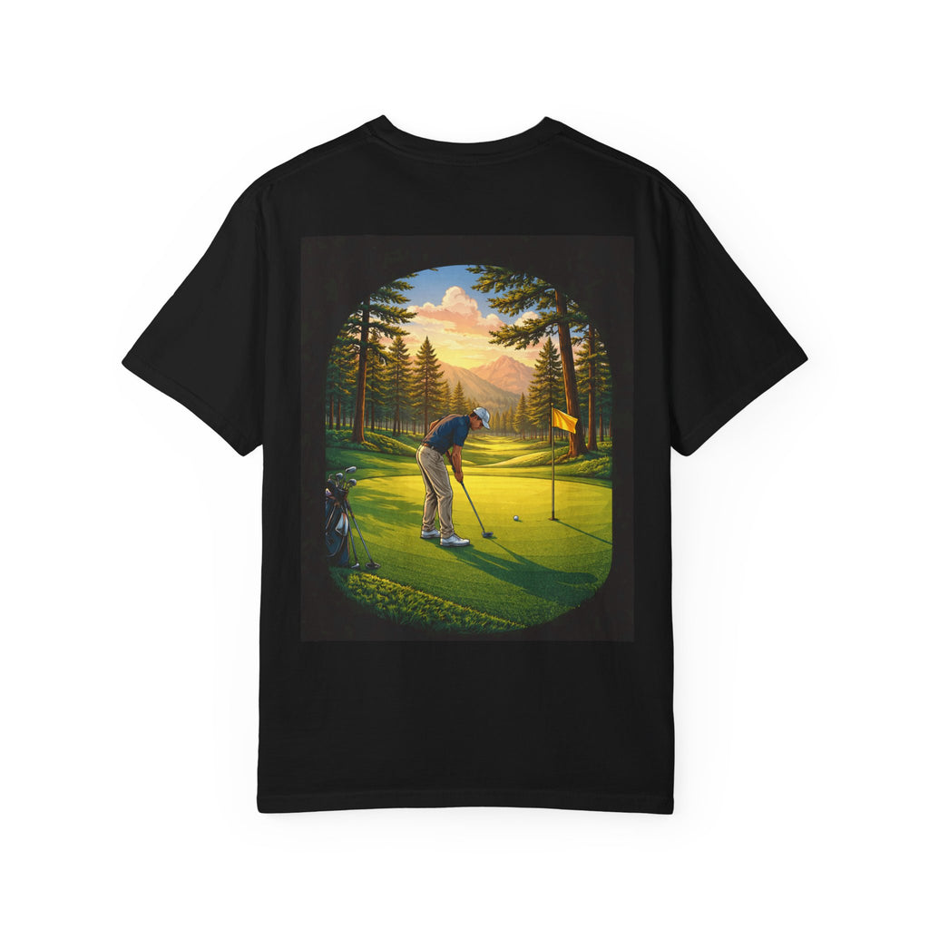 Golf T-Shirt — "Drive for Show, Putt for Dough (Still Broke)" Vintage Golfing Tee