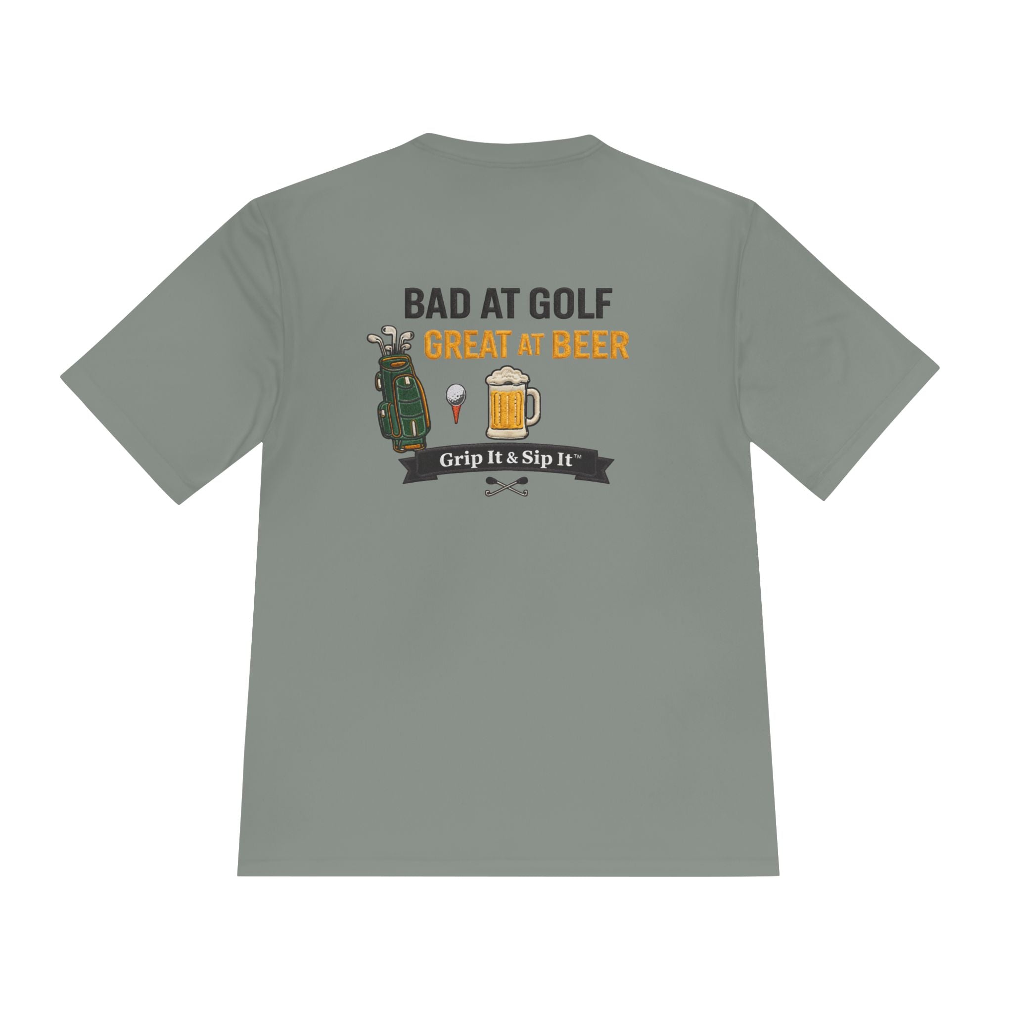 Bad at Golf, Great at Beer Moisture-Wicking Tee