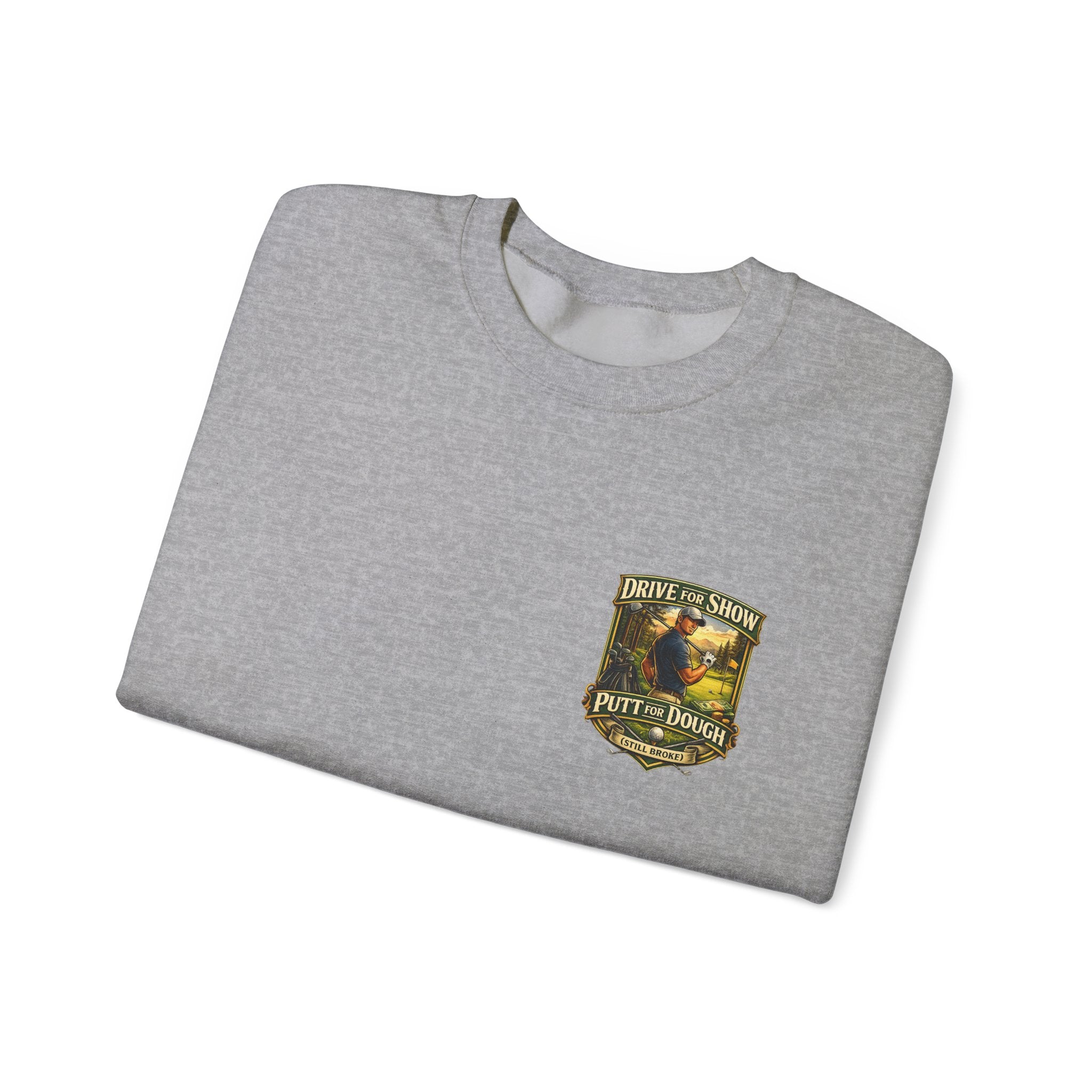 Golf Crest Crewneck Sweatshirt – Vintage Golf Course Shield Design