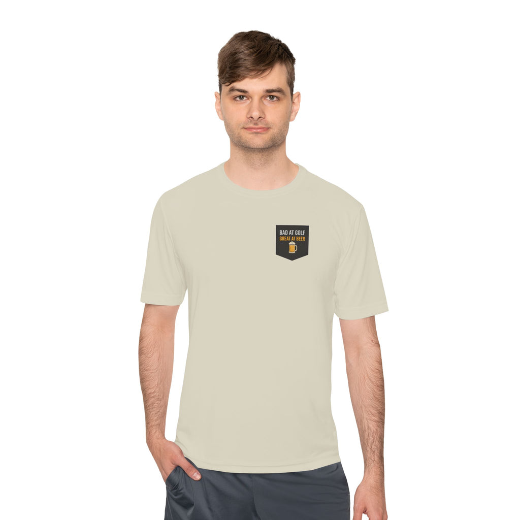 Bad at Golf, Great at Beer Moisture-Wicking Tee